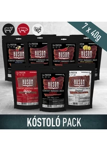 HUSOM szárított hús snack (jerky) kóstoló pack 7x40g
