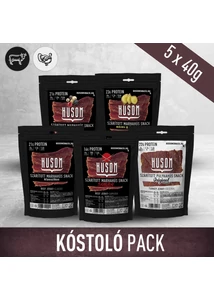 HUSOM szárított hús snack (jerky) kóstoló pack 5x40g