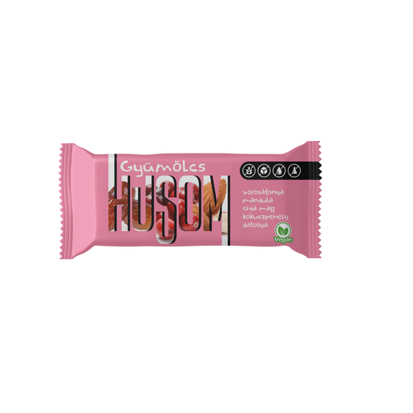 GYÜMÖLCSHUSOM natúr gyümölcsszelet VÖRÖSÁFONYA 25g